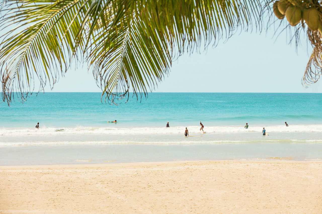 Kabalana Beach, Ahangama, Sri Lankan eteläpuolella
