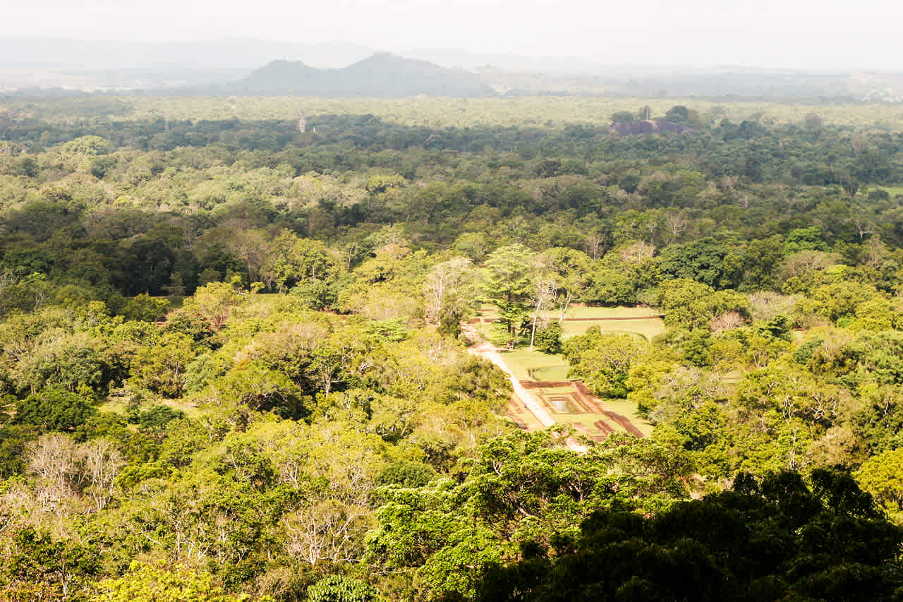 Näkymät Sigiriya-linnoitukselta