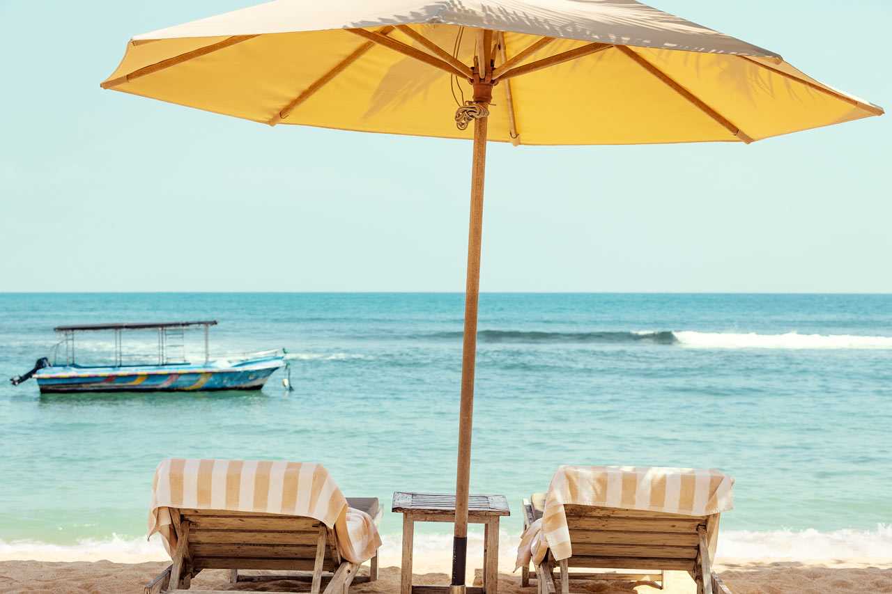 Unawatuna Beach Sri Lankan eteläpuolella