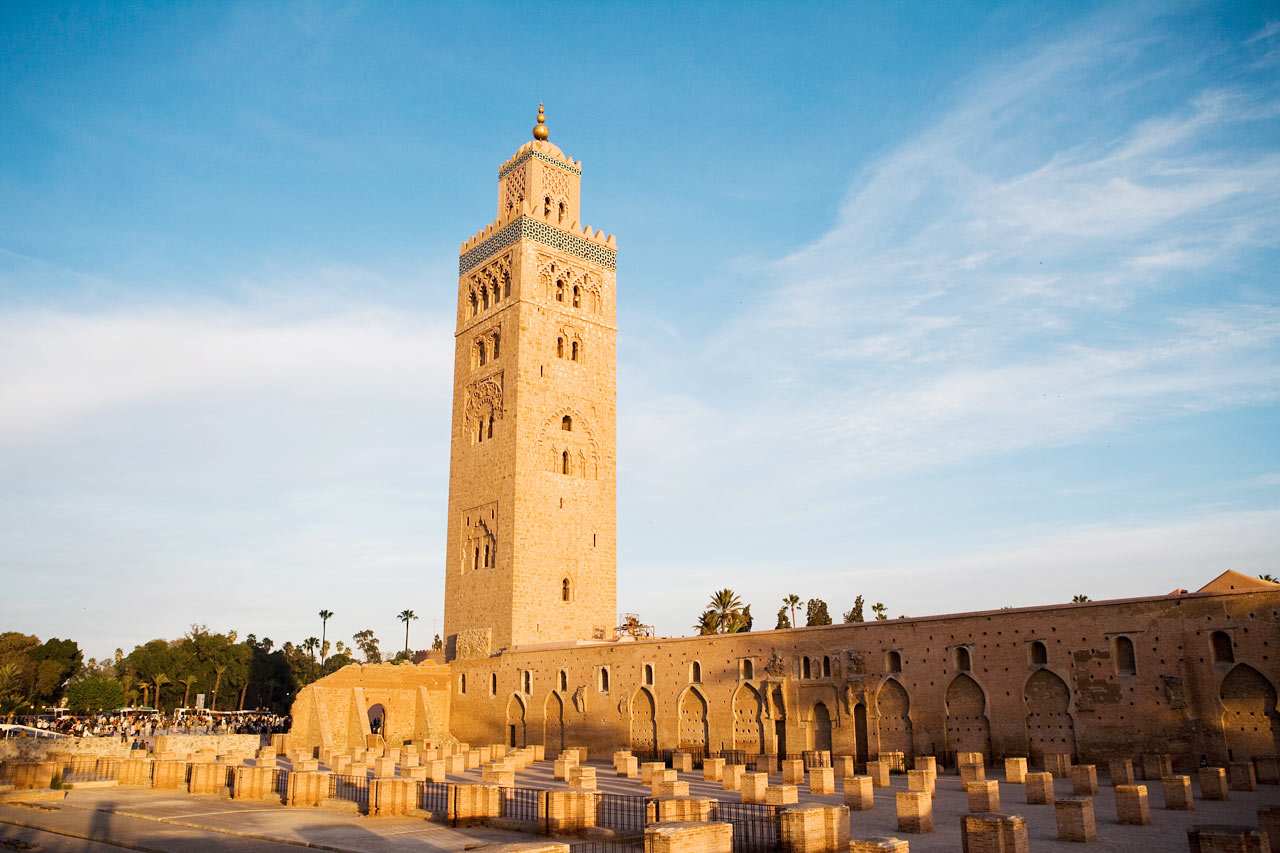 La Koutoubia -moskeijan minareetti Marrakechissa
