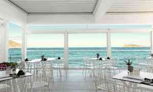 Ravintola, josta on näkymä merelle suurista ikkunoista. (Tekoälyn luoma teksti)