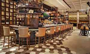 À la carte -ravintola, jossa amerikkalaisia ruokia