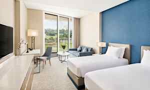 Kahden hengen huone, näkymät ympäristön suuntaan