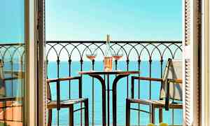 Kahden hengen Superior-huone, parveke tai terassi ja merinäköala