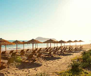 Sunprime Platanias Beachin edessä oleva ranta