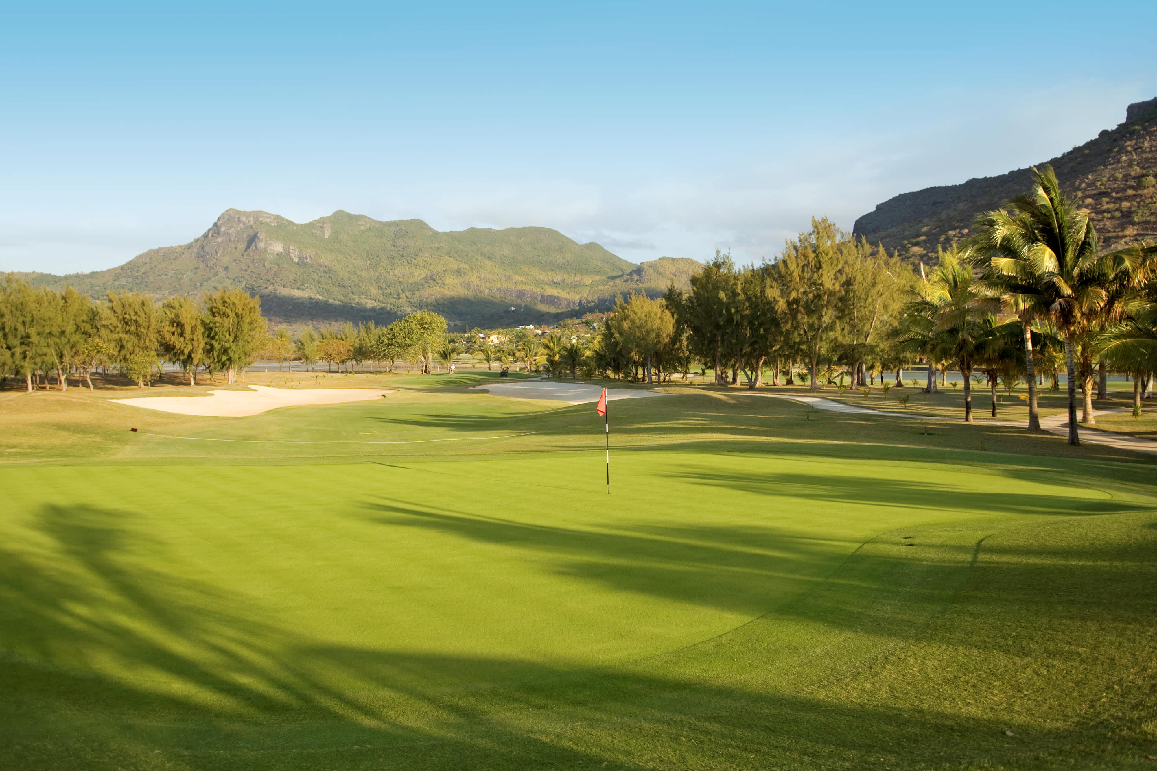 Golfkenttä Paradis Hotel -hotellin luona Mauritiuksella
