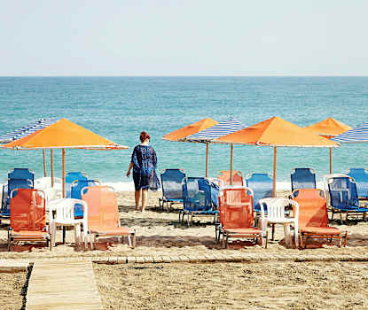 Ranta, joka sijaitsee 250 metrin päässä hotellista