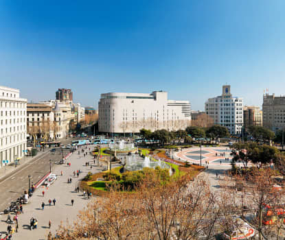 Näkymät Plaça de Catalunyalle