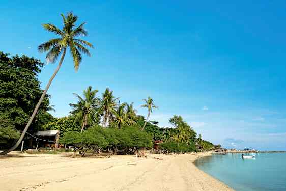 Sunset Beach, kutsutaan myös nimellä Hat Rin, Koh Pha Ngan
