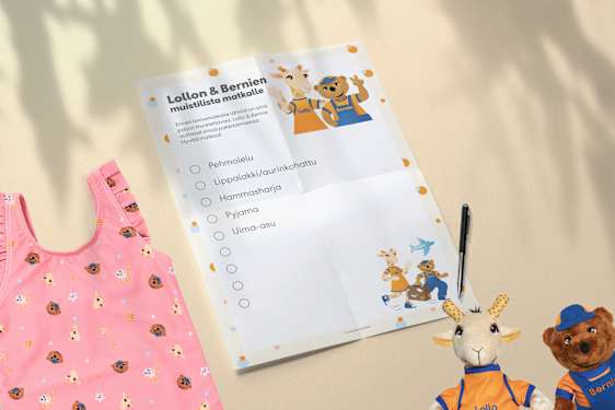 Lollon ja Bernien pakkauslista