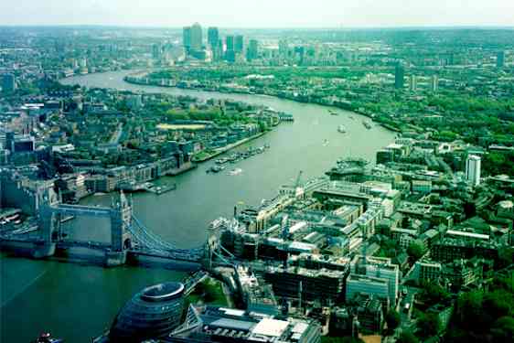 Näköalat Lontoon yli