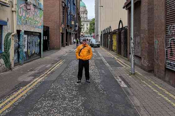 Katu Belfastin keskustassa