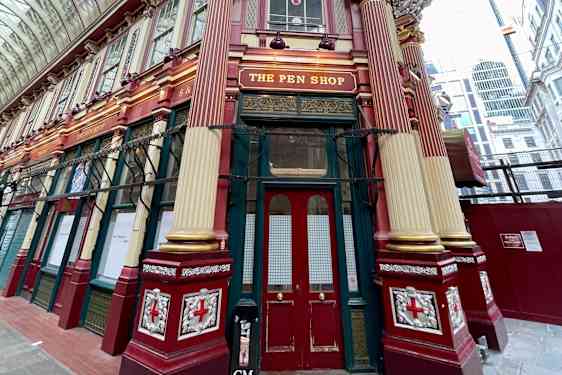 Rakennuksen yksityiskohtia, Leadenhall Market.