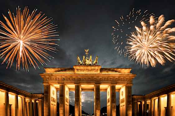 Ilotulitus ja Brandenburger Tor