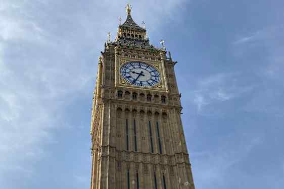 Mahtava kellotorni Big Ben