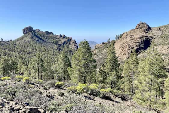 Utsikt från ett berg på Gran Canaria