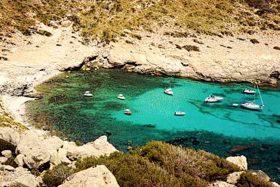 Ihana rantapoukama Mallorcalla