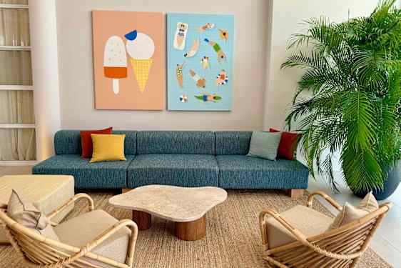 Sunwing Sandy Bay sisäkuva oleskelualueelta.