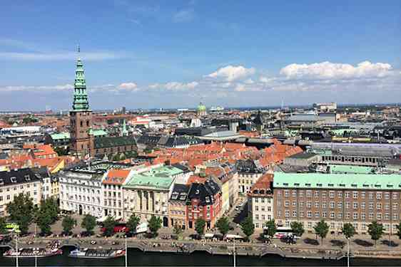 Kööpenhamina ylhäältä käsin katsottuna