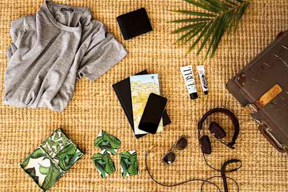 Matkalle pakattavia tavaroita