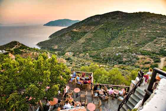 Natursköna omgivningar i Grekland