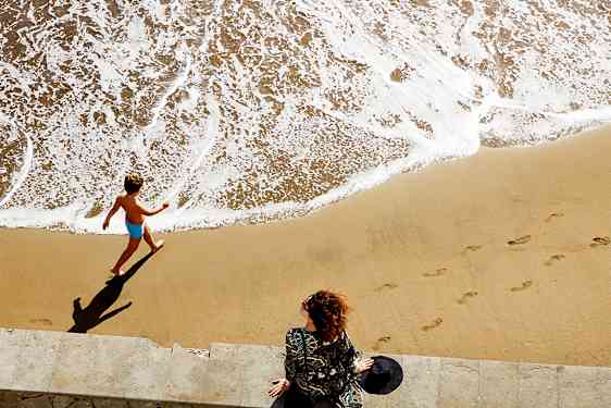 Stranden utenfor OBC