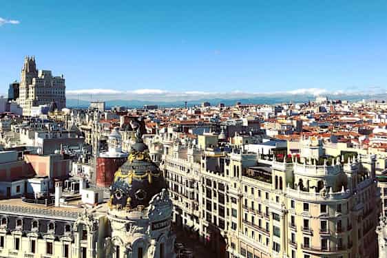 Madrid ylhäältä kuvattuna 