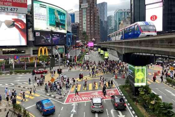 Malaysias häftiga huvudstad Kuala Lumpur
