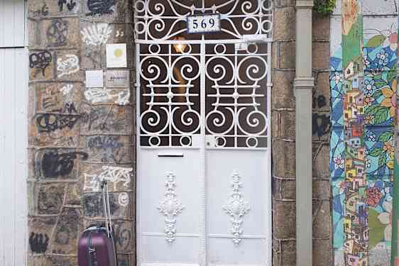 Hotellin koristeellinen sisäänkäynti, Santa Teresa