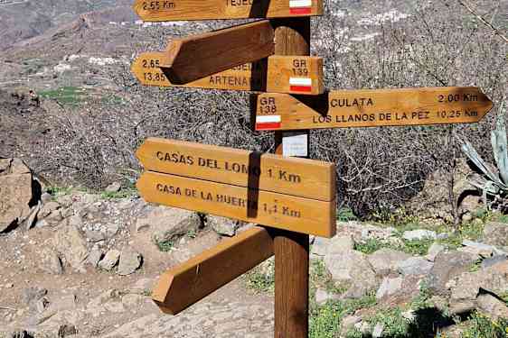 Tienviittoja Roque Nublolla