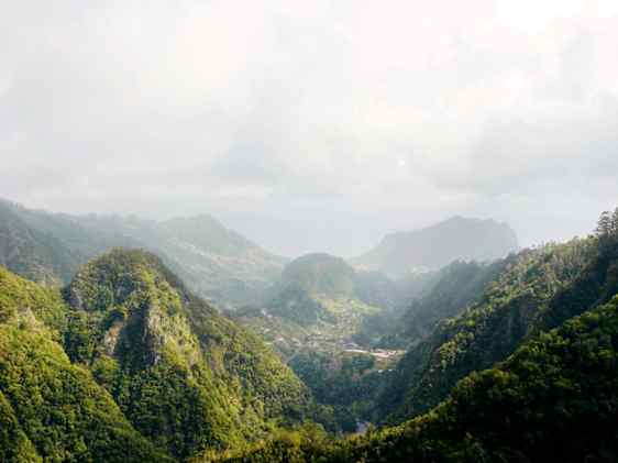 Madeiran vehreä vuoristomaisema