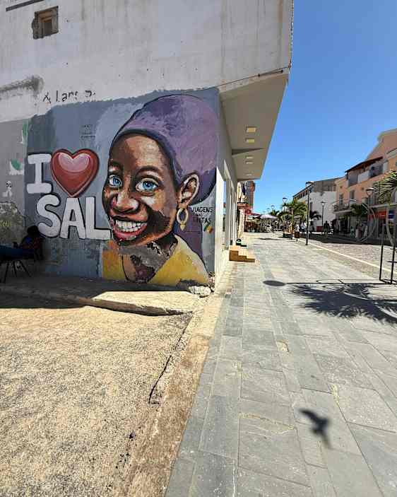 I <3 Sal, grafitti Kap Verdellä