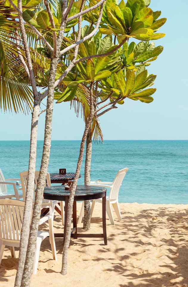 Unawatuna Beach Sri Lankan eteläpuolella