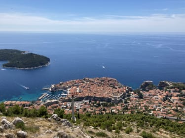 Maisema Dubrovnikin köysiradan näköalapaikalta