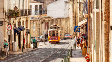 Raitiovaunu Lissabonissa