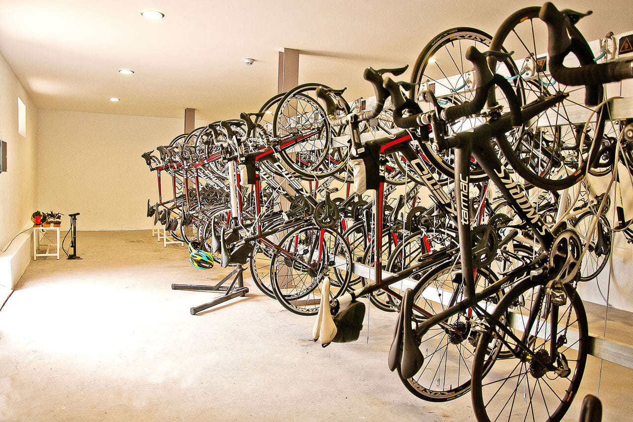 Hotellin pyörävarasto