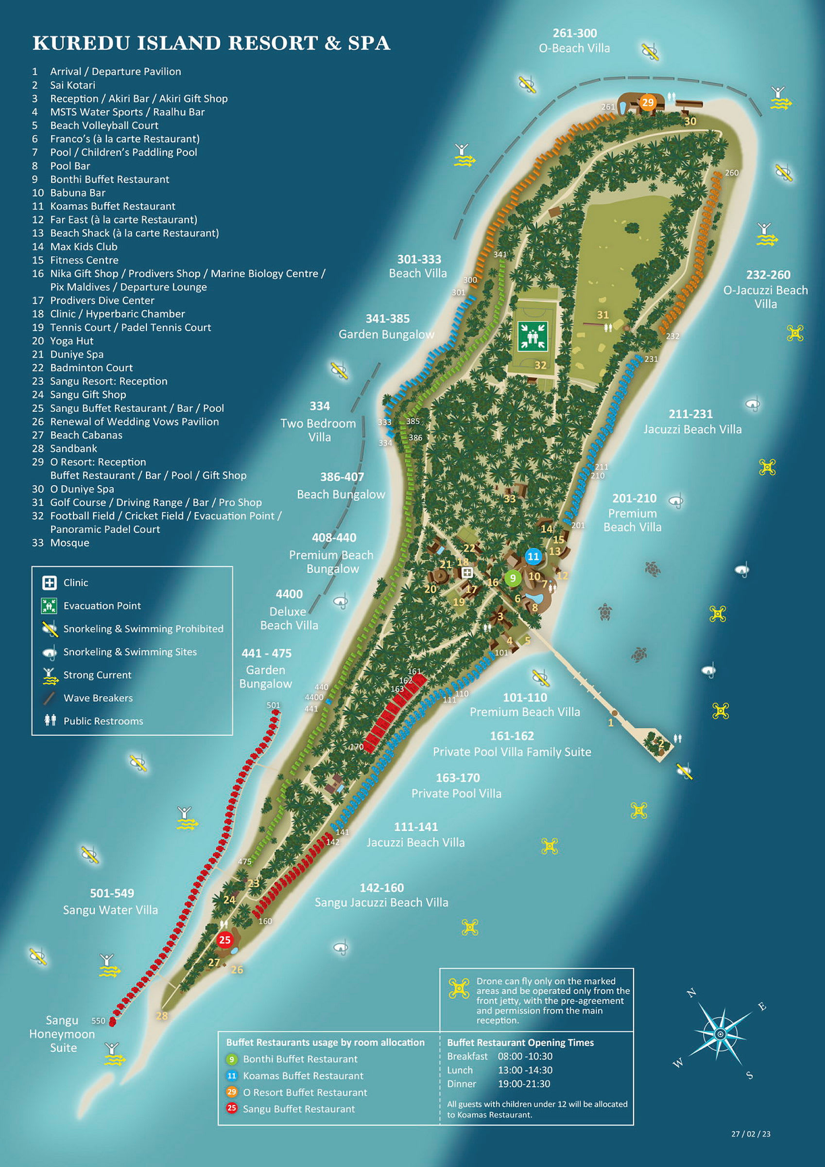 Kuredu Island Resortin ja Span kartta. (Tekoälyn luoma teksti)