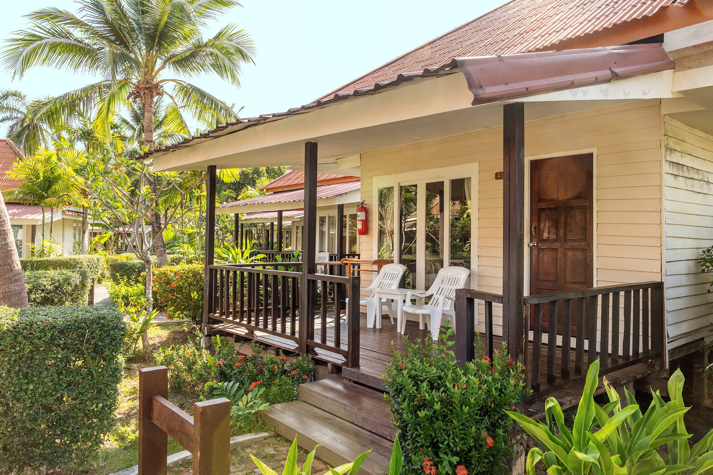 Kahden hengen huone bungalowissa