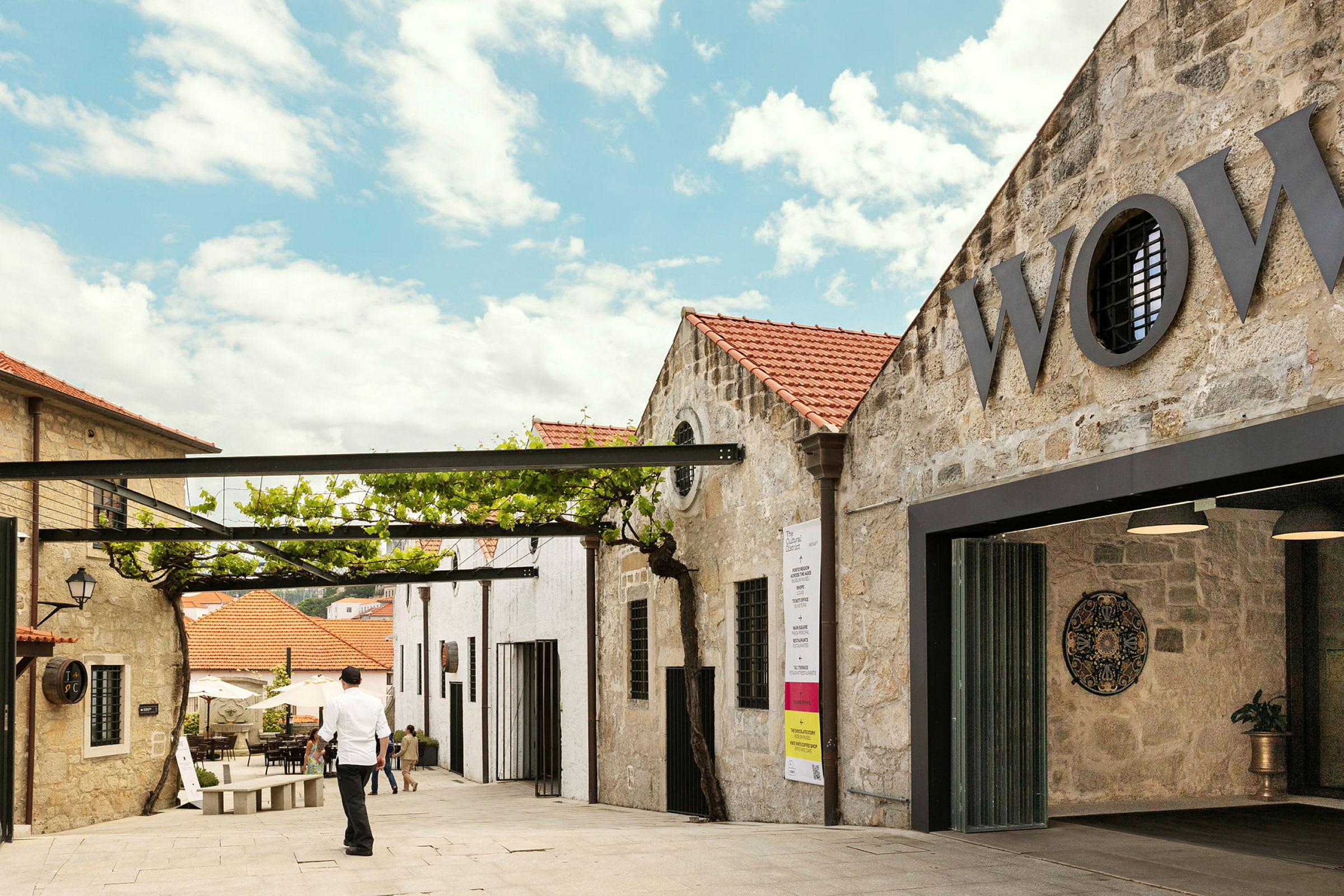 WOW (World of Wine) -viini- ja kulttuurikeskuksessa Portossa on museoita, viininmaistajaisia ja kauniit näkymät Dourojoelle.