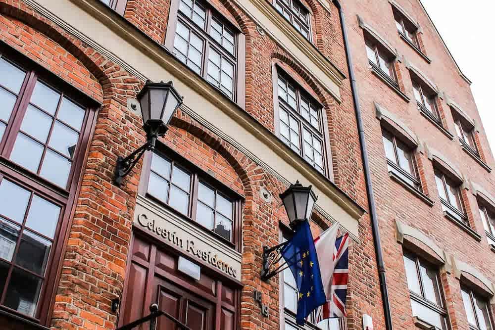 Majoituspaikan julkisivu