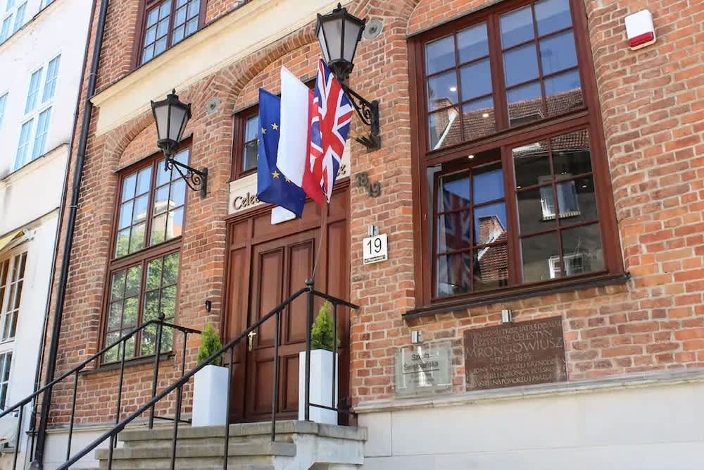 Majoituspaikan sisäänkäynti