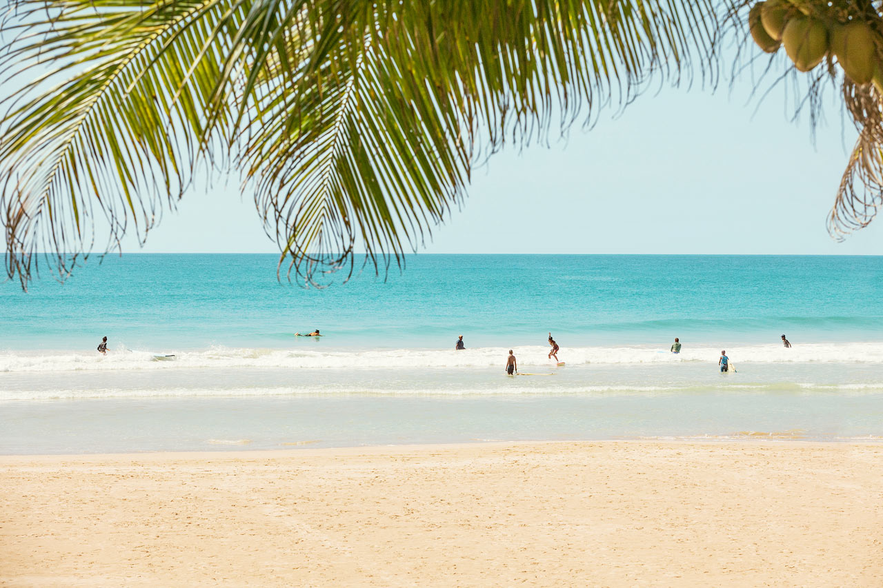 Kabalana Beach, Ahangama, Sri Lankan eteläpuolella