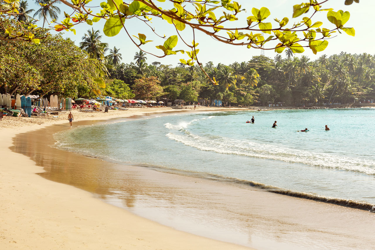 Hiriketiya Beach Sri Lankan eteläpuolella