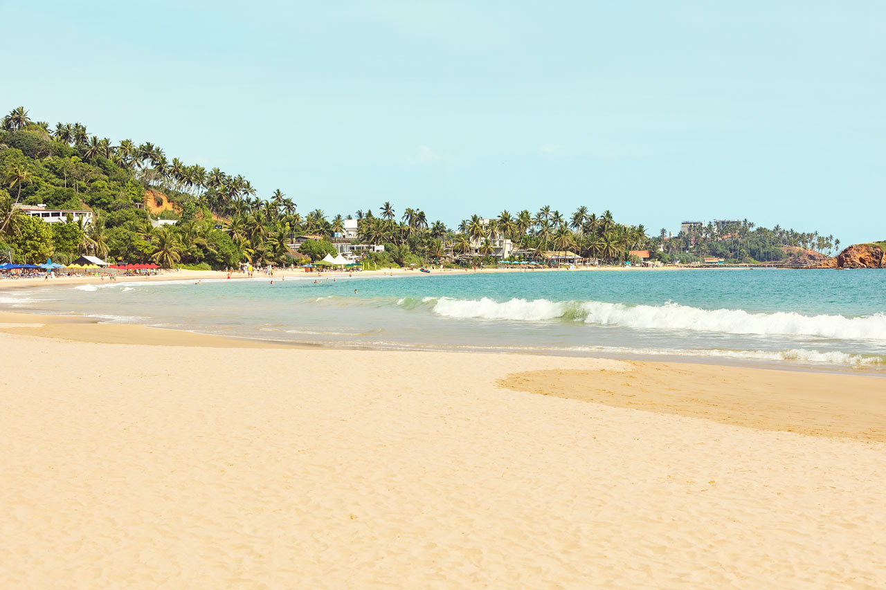 Midigama Beach Sri Lankan eteläpuolella