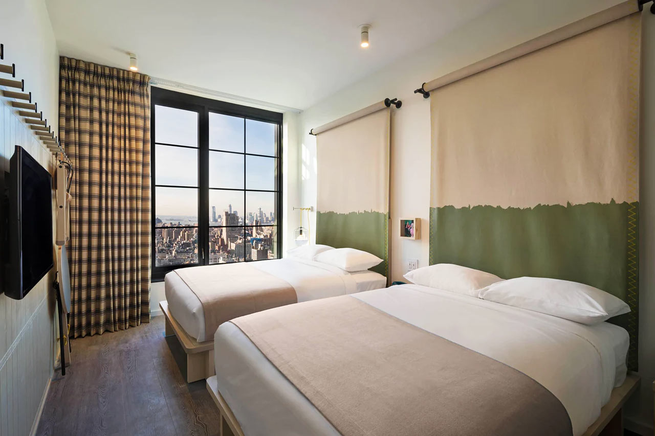 Kahden hengen Standard 2 queen, City View