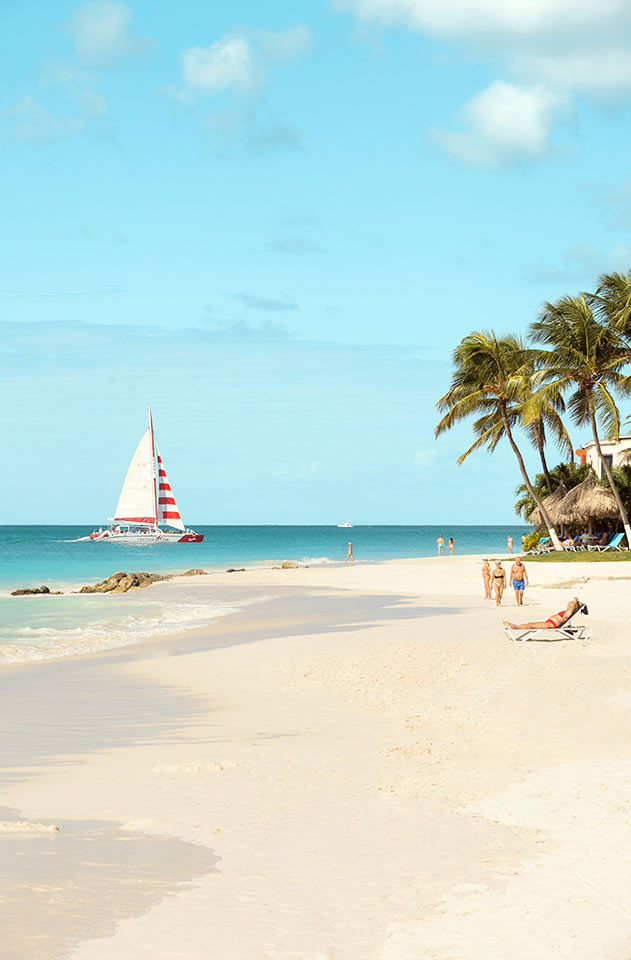 Divi Aruba All Inclusiven vieressä sijaitseva ranta Low Risen alueella