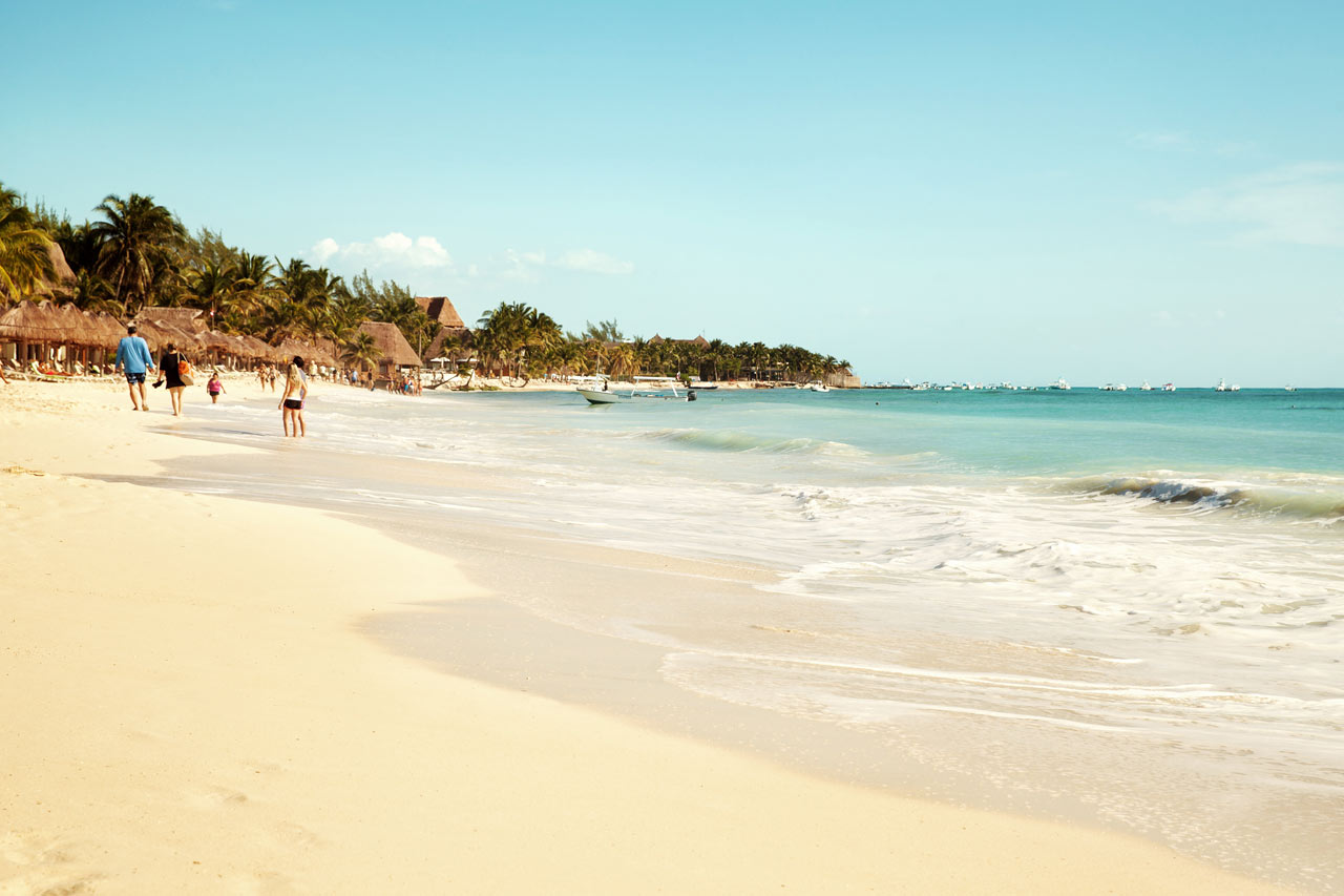 Playa del Carmenissa on upeat korallirannat