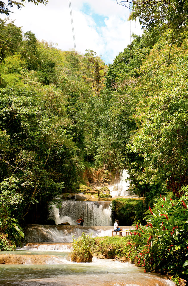 YS Falls - yksi Jamaican mahtavimmista vesiputouksista