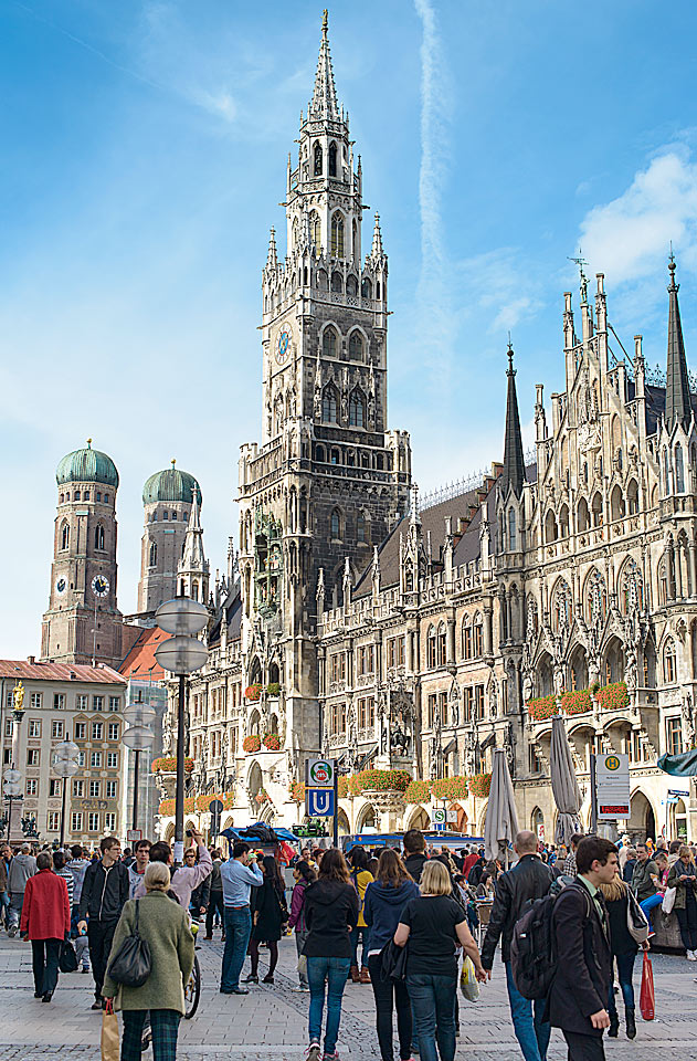 Neues Rathaus (New Town Hall ) - Uusi kaupungintalo, Marienplatz