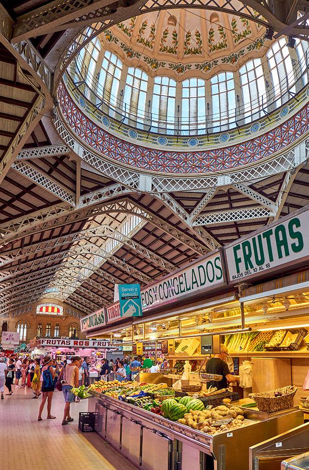 Mercado Central de Valencia -kauppahalli Valenciassa